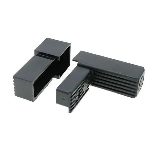 30mm Square Tube 2 Way Right Angle Connector - 47mm Length | Nylon