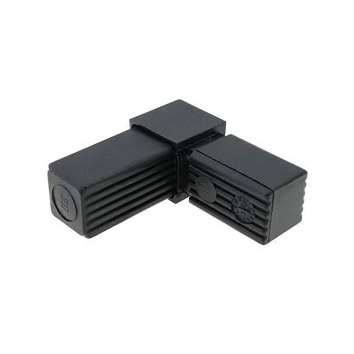 30mm Square Tube 2 Way Right Angle Connector - 47mm Length | Nylon