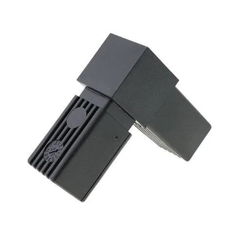30mm Square Tube 2 Way Right Angle Connector - 47mm Length | Nylon