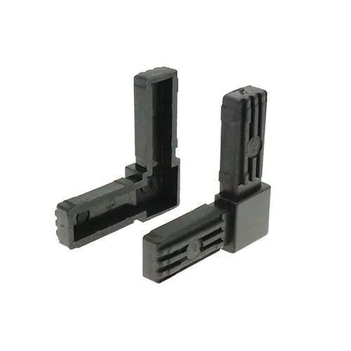 30mm Square Tube 2 Way Right Angle Connector - 47mm Length | Nylon