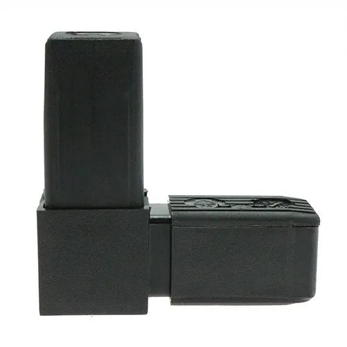 30mm Square Tube 2 Way Right Angle Connector - 48mm Length | Nylon