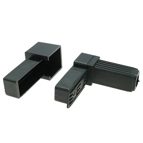 30mm Square Tube 2 Way Right Angle Connector - 47mm Length | Nylon