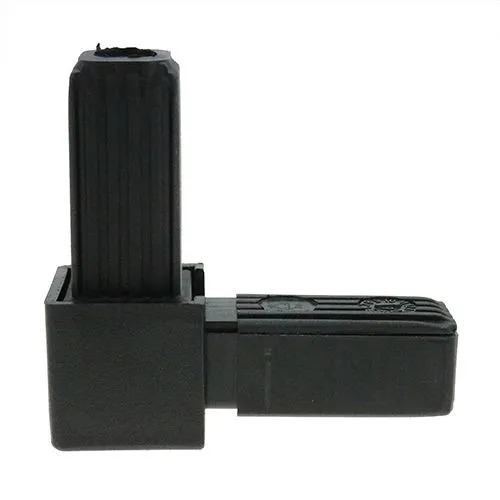 30mm Square Tube 2 Way Right Angle Connector - 47mm Length | Nylon