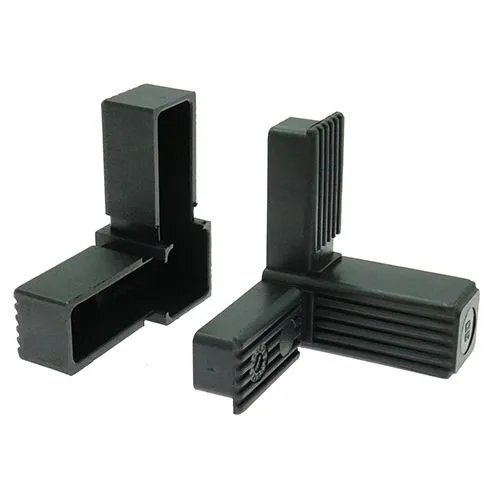 25mm Square Tube 3 Way Corner Connector - 52mm Length | Nylon