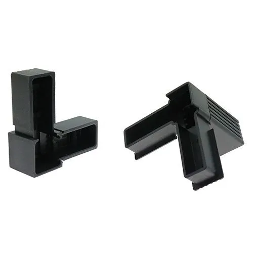 Square 3 Way Corner Tube Connector - 30mm Outside Diameter
