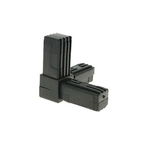 31.5mm Square Tube 3 Way Corner Connector - 51mm Length | Nylon