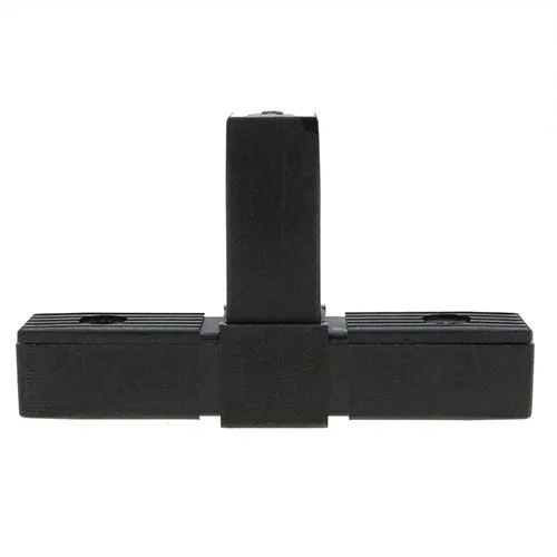 30mm Square Tube T Connector (3 Way) - 47mm Length | Nylon