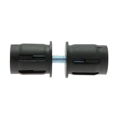 25mm Round Tube Connector (M6 Thread) - 26mm Length - 1mm Wall | Nylon