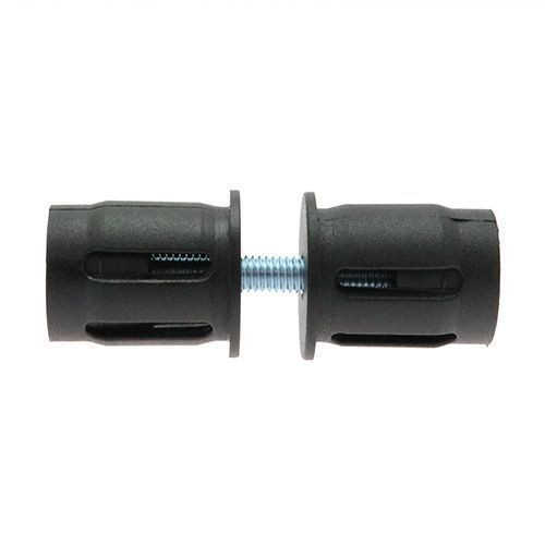 25mm Round Tube Connector (M6 Thread) - 26mm Length - 1.5mm Wall | Nylon