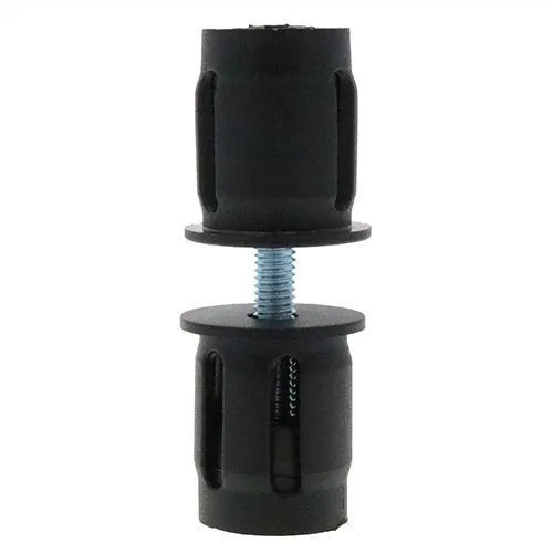 25mm Round Tube Connector (M6 Thread) - 26mm Length - 1.5mm Wall | Nylon
