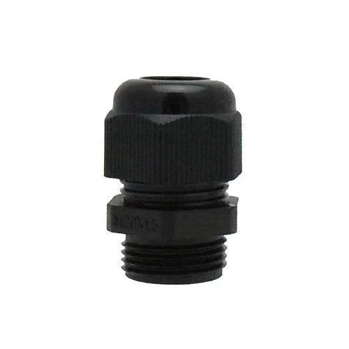 PG 21 Threaded Nylon Cable Gland (IP68) 13 - 18mm Cable | Black - Waterproof