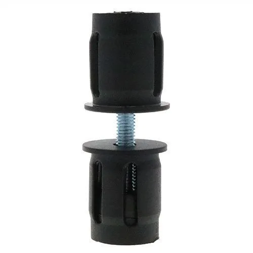 28mm Round Tube Connector (M6 Thread) - 26mm Length - 2.5mm Wall | Nylon