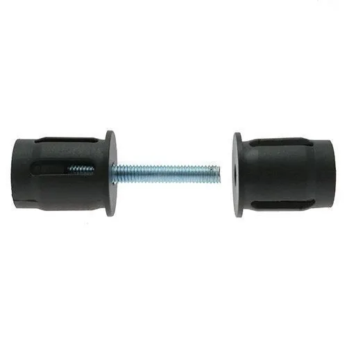 30mm Round Tube Connector (M6 Thread) - 26mm Length - 1.5mm Wall | Nylon
