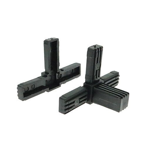 20mm Square Tube 3 Way T Corner Connector - 36mm Length | Nylon