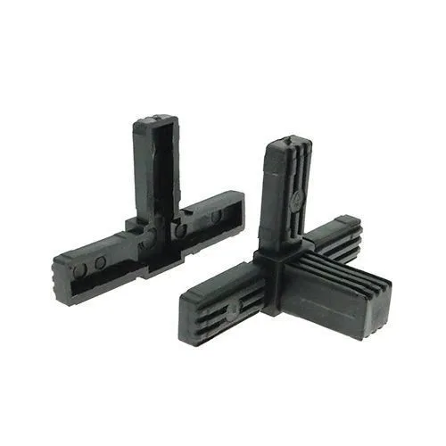 20mm Square Tube 3 Way T Corner Connector - 36mm Length | Nylon