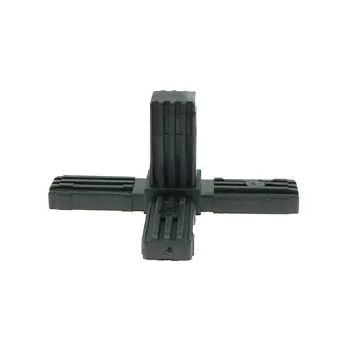 20mm Square Tube 3 Way T Corner Connector - 36mm Length | Nylon