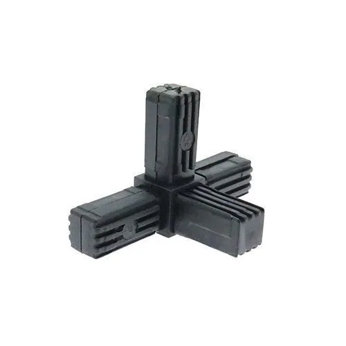 Square 4 Way Corner Tube Connector - 20mm Outside Diameter