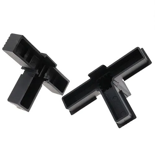 30mm Square Tube 3 Way T Corner Connector - 47mm Length | Nylon