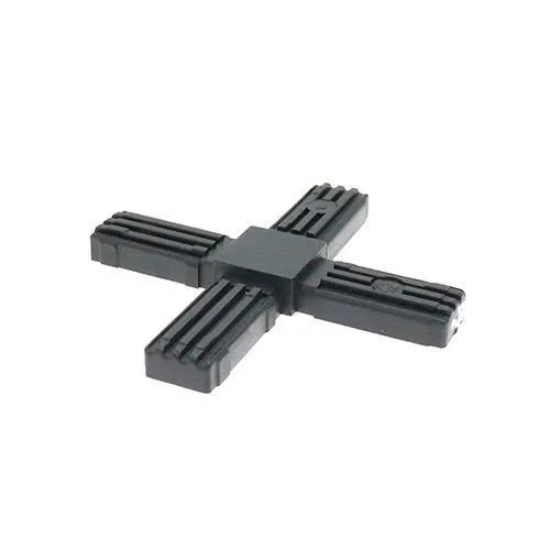 25mm Square Tube 5 Way Cross Corner Connector - 50mm Length | Nylon