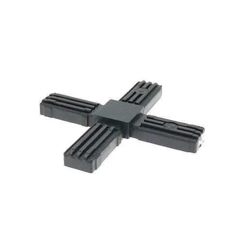 30mm Square Tube 5 Way Cross Corner Connector - 47mm Length | Nylon