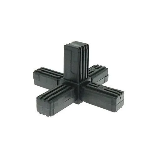 30mm Square Tube 5 Way Cross Corner Connector - 47mm Length | Nylon