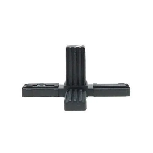 25mm Square Tube 6 Way Connector - 52mm Length | Nylon
