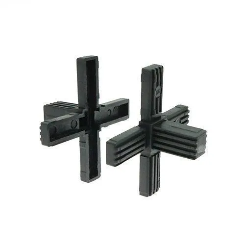 30mm Square Tube 6 Way Connector - 47mm Length | Nylon