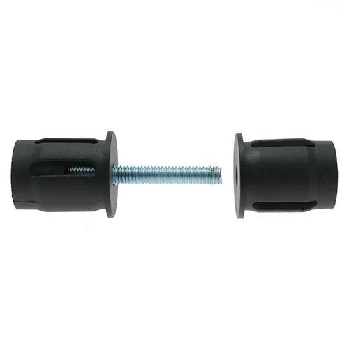 15mm Round Tube Connector (M6 Thread) - 20mm Length - 1mm Wall | Nylon