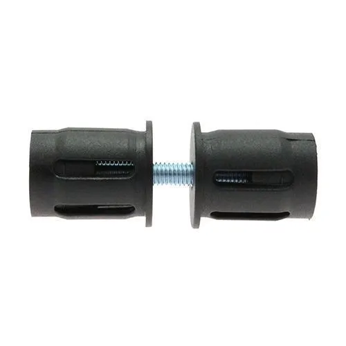 40mm Round Tube Connector (M8 Thread) - 29mm Length - 2.5mm Wall | Nylon
