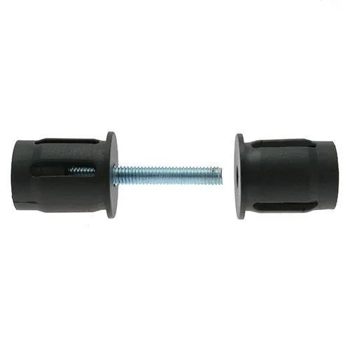40mm Round Tube Connector (M8 Thread) - 29mm Length - 2.5mm Wall | Nylon