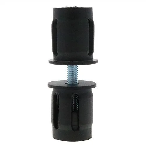 40mm Round Tube Connector (M8 Thread) - 29mm Length - 2.5mm Wall | Nylon