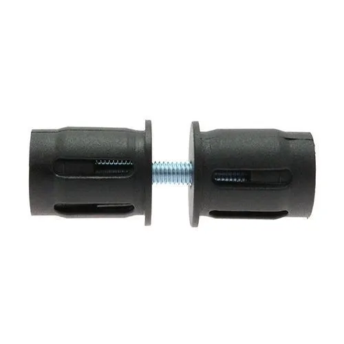 40mm Round Tube Connector (M8 Thread) - 29mm Length - 3mm Wall | Nylon