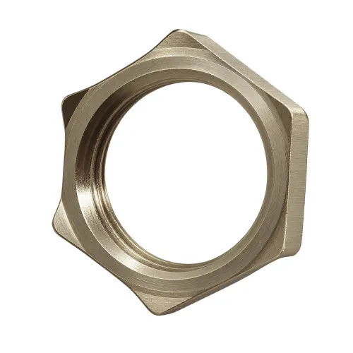 M32 Brass EMC Cable Gland Locknut | Nickel Plated