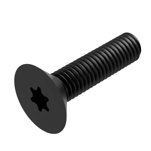 M4 x 16mm Torx Countersunk Machine Screw (DIN 965T) | Steel Black Zinc