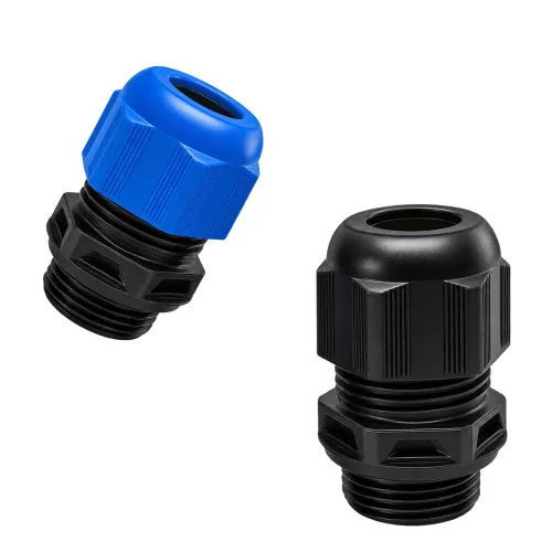 M20 x 1.5mm ATEX Cable Gland (10mm Thread Length) - 7-13mm Cable | Black Nylon