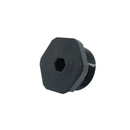 M12 ATEX Plug (15mm Thread Length) - H6 Drive | Black Nylon
