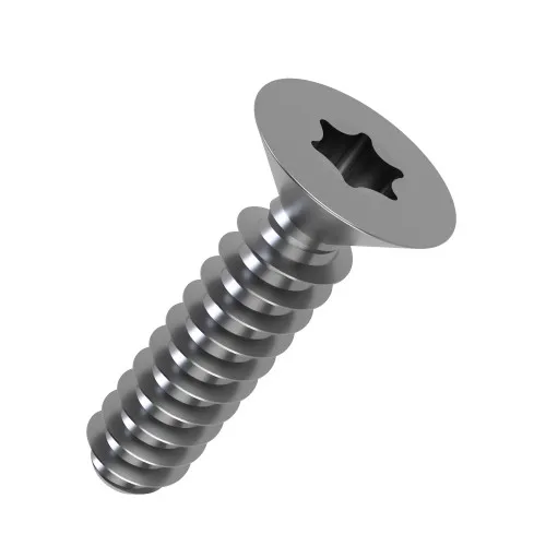4mm x 12mm Torx Countersunk Screw For Soft Plastics (PT30) | A2 Stainless Steel
