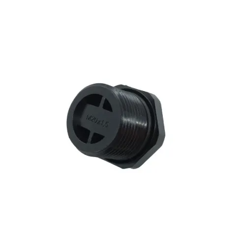 M20 ATEX Plug (15mm Thread Length) - H8 Drive | Black Nylon