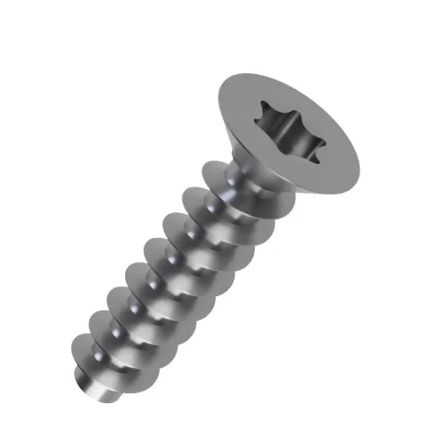 3.5mm x 8mm Torx Countersunk Screw for Hard Plastics (PT45) - T10 Drive | A2 Stainless Steel