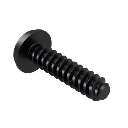 4mm x 25mm Torx Flanged Screw for Soft Plastics (PT30) | Black Zinc Steel