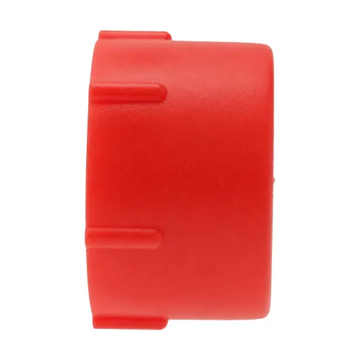 1"-11 Threaded Cap (19.2mm Length) Red LDPE
