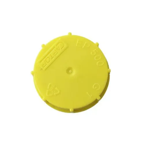M8 x 1mm Threaded Sealing Cap (11mm Length) Yellow HDPE