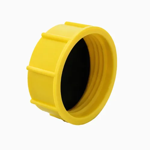 M12 x 1.5mm Threaded Sealing Cap (13mm Length) Yellow HDPE
