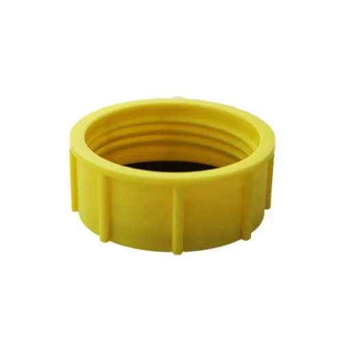 1 1/2" x 11 Threaded Sealing Cap (17mm Length) Yellow HDPE