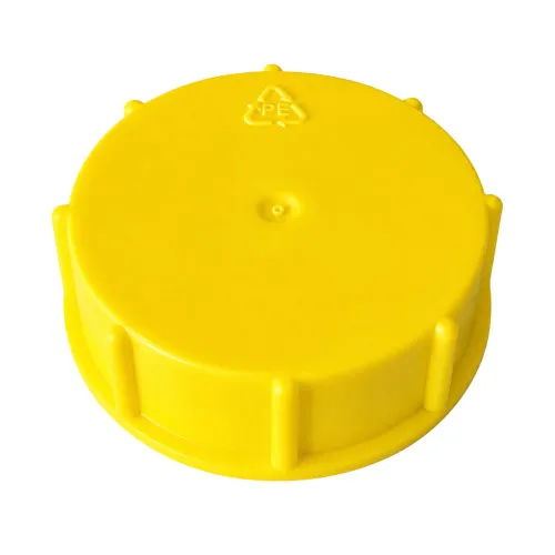 2 1/2in x 11 Threaded Sealing Cap (17mm Length) Yellow HDPE