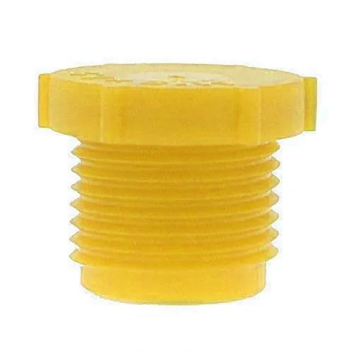 M33 x 2mm Metric Threaded Plug (Quick Fit Connector) - Yellow | LDPE