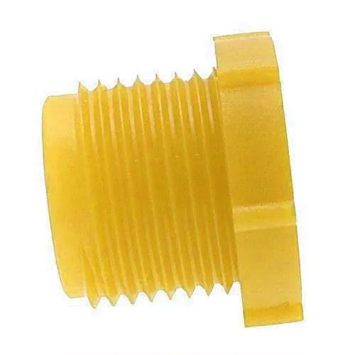 M33 x 2mm Metric Threaded Plug (Quick Fit Connector) - Yellow | LDPE