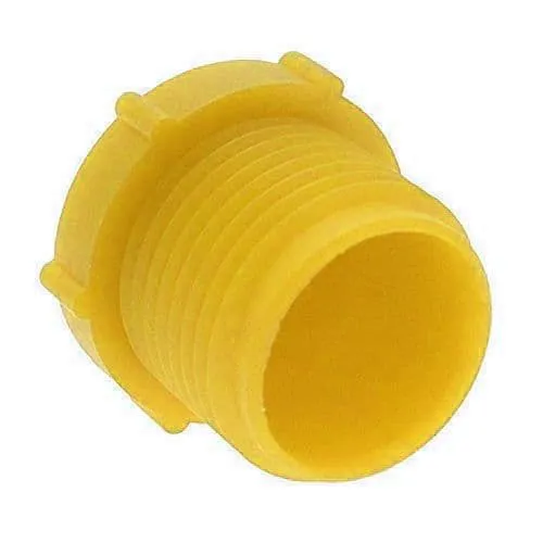 M33 x 2mm Metric Threaded Plug (Quick Fit Connector) - Yellow | LDPE