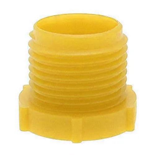 M33 x 2mm Metric Threaded Plug (Quick Fit Connector) - Yellow | LDPE