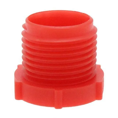 7/16in-20 UNF Threaded Plug (Quick Fit Connector) - Red | LDPE